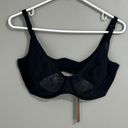 SKIMS NWT  ultra fine mesh underwire scoop bra 36H sheer black Photo 3