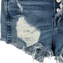 3x1  NYC SZ 27 Shelter Cut-Off Liberty Jean Shorts Button-Fly Frayed Distressed Photo 1