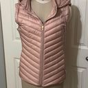 Gallery Light Pink Hooded Puffer Vest Photo 0