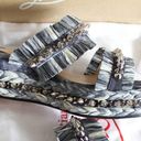 Christian Louboutin  Tie-Dye Rafia Straw Flatform Slide Sandals Photo 6