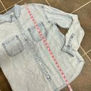 AG Adriano Goldschmied  Chambray Denim Button Up Down Blouse Top Blue Small Photo 10