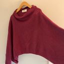 SEEK the Label Women  red oversized cowl sweater small Photo 2