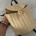 A New Day Straw Basket Backpack - Natural  NWOT Photo 2