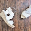 Eileen Fisher  • Willow Espadrille Wedge Sandal beige Bone leather jute heel Photo 1