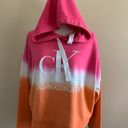 Calvin Klein Jeans Pink And Orange Ombré Hoodie Sweatshirt  Photo 6