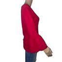 New York & Co. 7th Avenue Red Bell Sleeve Sweater  Photo 1