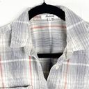 Madewell  Corduroy Classic Ex-Boyfriend Plaid Long Sleeve Shirt, Size Small Photo 4