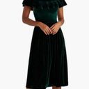 Hill House 💕💕 The Akilah Nap Dress ~ Emerald Green Velvet Small S NWT Photo 0