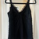 Jason Wu  Lace Trim Black Tank Blouse Size 2 Photo 0