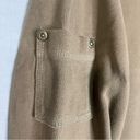 Woolrich  100% Cotton Basic Longsleeve Women’s Size M W/ Pocket Dark Khaki Brown Photo 5