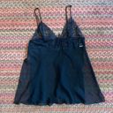 Frederick's of Hollywood VTG  BLACK SHEER LINGERIE CHEMISE SLIP DRESS Photo 5