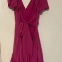 Lulus Magenta Ruffle Dress Photo 4