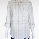 Romeo + Juliet Couture  White Gray Plaid Flannel Size Medium Photo 0