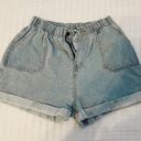 SheIn High Waisted Cinch Mom Jean Shorts Photo 0