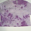 Handmade Tie Dye Crewneck  Crop T-shirt Photo 5