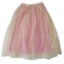 J.Crew NWT  Tulle Ball Skirt in Pale Buff Pink Pleated Ribbon Belt A-line 8 Photo 4