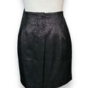 Vince  Black and Metallic Silver Pleated Tweed Mini Skirt 6 NWOT Photo 1