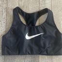 Nike Size Medium Dri-Fit Black Athletic Sports Bra Photo 4