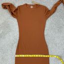 SKIMS  Fits Everybody Crew Neck Long Sleeve Dress Bronze S Photo 7