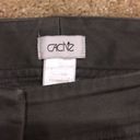 Cache  Olive Cropped Pants Side Zippers Size 12 Photo 1