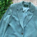 The Row Vtg Embassy Woolmark Wool Buttoned Blazer Coat Jacket Blue Gray Size 12 Photo 2