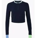 Sweaty Betty Power Half Zip Workout Top in Navy Blue Size L Retail $98 Photo 7