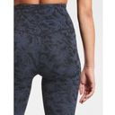 Athleta Elation Textured Tight Stretch Workout Frosted Floral Black Blue Size XS Photo 1