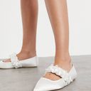 ASOS White Pearl Mary Jane Flat  Photo 1