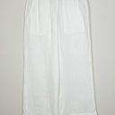 Lou & grey New LOFT  White Cotton Gauzy Wide Leg Pants Size Small Photo 0