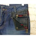 Connecters Japan Y2K VTG Womens Denim Shorts Leather Studs Sz M Punk Grunge RARE Size M Photo 6