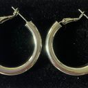 American Eagle Silver Plated Chunky Hoop Earrings  Photo 1