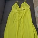 Shade & Shore Women's Cut Out Cover Up Maxi Dress - ™ Bright Yellow NWT M Photo 5