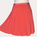 J.Crew  Pleated A-Line Chiffon Mini Skirt Grosgrain Ribbon Trim Orange 2 Photo 0