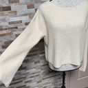 360 Cashmere  yellow/beige light weight knit cashmere pullover sweater Sz XS $334 Photo 3