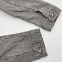 L.L.Bean  Grey Jean Jacket Denim Gray‎ Stretch Large Photo 8