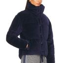 Spiritual Gangster  Velour Puffer Jacket in Midnight Sky size Medium Photo 2