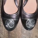 Taryn Rose  Size 9B Penelope Leather Metallic Ballet Slip On Luxury Comfort Flats Photo 4