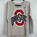 Nike Women’s Ohio state state university buckeyes grey long sleeve shirt size medium Photo 0