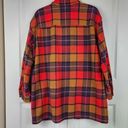 Rafaella  Shacket Wool Blend Plaid Jacket Button Front Flannel Shirt Pockets Sz M Photo 2