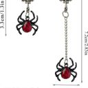 (FREE W ANY PURCHASE) NWT Asymmetrical Spider Earrings ** Multiple Quantity Photo 1