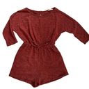 Entro  soft & comfy rust colored pull on romper, size M, boutique brand Photo 0