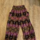 Blue Gecko Hippie Patterned Flare Pants Photo 0