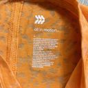 All In Motion  Orange Oversized Athletic Top with Solid and Sheer Print Photo 4