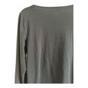 J.Jill  Satin Stitch Black V-Neck Long Sleeve Tee - Women's Small Photo 7