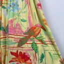 Jams World  Yellow Parrot Bird Floral Tropical Art to Wear Maxi Dress Photo 3