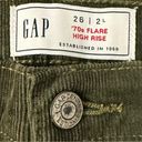 Gap  70s Flare High Rise Corduroy Jeans in Mistletoe Size 26 Photo 7
