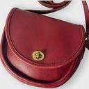 Coach VTG  Watson Crossbody Purse Bag Red Made in United States Gold Hardware Photo 12