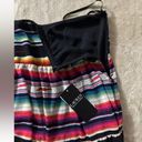 Ralph Lauren Lauren  Women's Striped Crinkle Georgette Skirt Size 2 NWT Photo 2