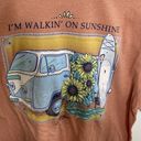 Lily Grace  I'm Walkin On Sunshine Graphic Van Orange T shirt Size XL Extra Large Photo 3