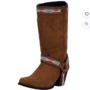 Dingo  Vegan Suede Southwestern Boho Short Boots Size 9.5 Photo 2